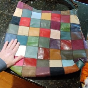 Lucky Brand Leather Patchwork Purse